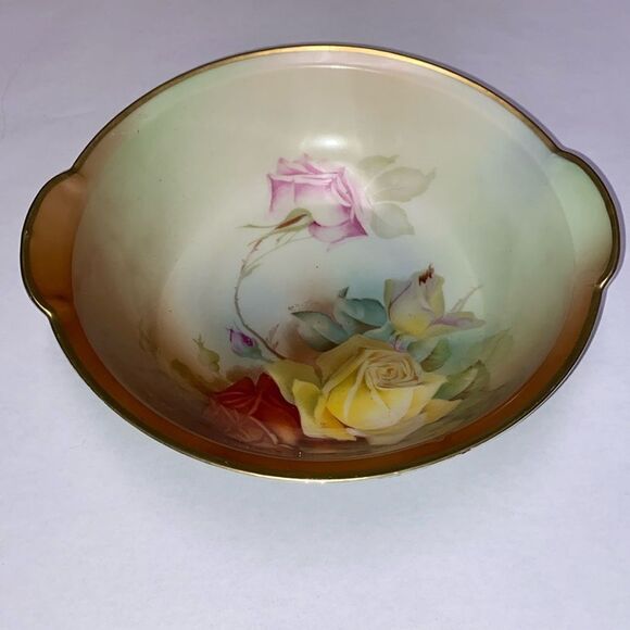 Other - Antique Bavarian Bowl Hand Painted Thomas Sevres "Marachel Niels" Signed 10 3/4"